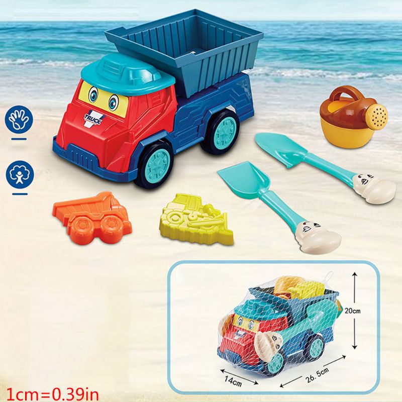 1 Set Beach Toys for Kids Baby Children Playing Game Sand Mould Cartoon Bucket Pail Children Sandbox Set Kit Toys: K