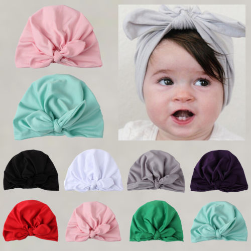 Hoeden Baby Leuke Pasgeboren Peuter Kids Baby Meisje Tulband Katoen Beanie Hat Solid Winter Cap