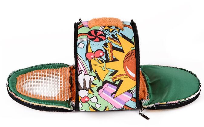 Jaula de lona de para mascotas, mochila para transportar mascotas, myneidor Totoro, Hamster, topos, cerdo holandés, erizo, ardilla, conejillo de indias