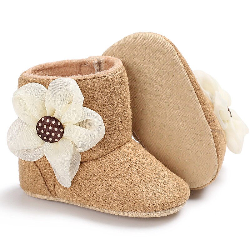 Mooie Pasgeboren Peuter Kids Meisjes Winter Schoenen Bloem Zachte Zool Laarzen Sneakers Prinses Meisje Baby Schoenen Laars voor 0- 18M