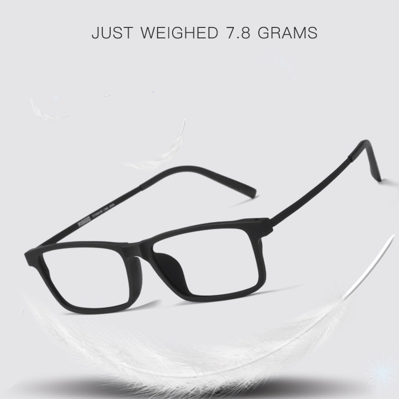 Lunettes en titane pur pour hommes, monture TR90 ultralégère, myopie, hypermétropie, grande monture, 8836x