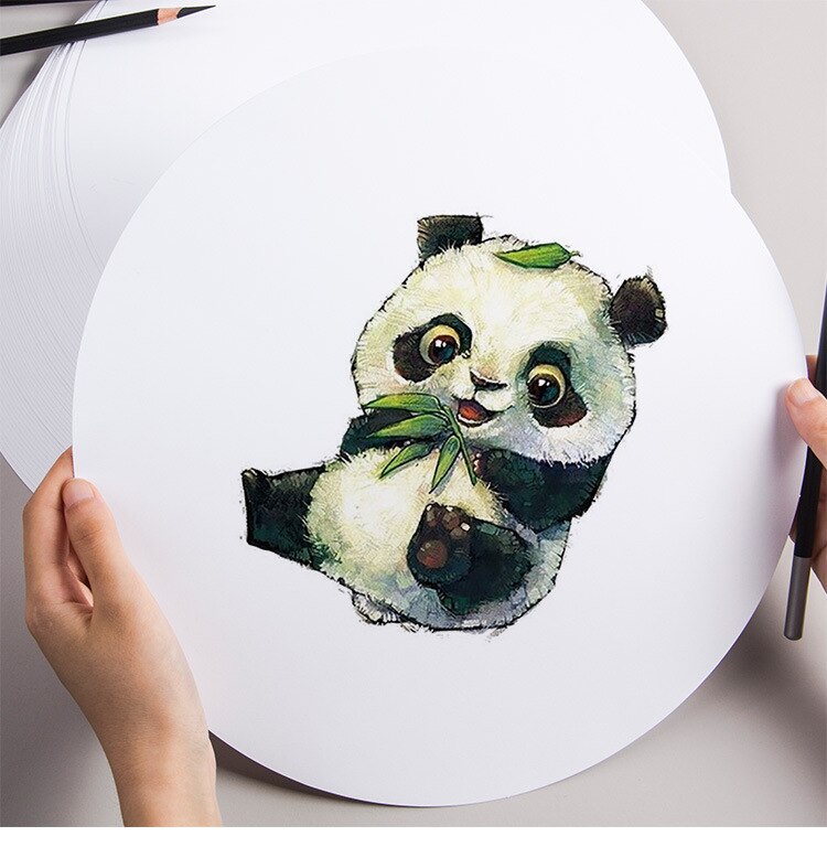 50PCS Kraft Sketch Paper 200/G Hand-Painting Sketch Paper Card Postcard for Sketch Drawing Pencil &amp; Pastel Art Supplies