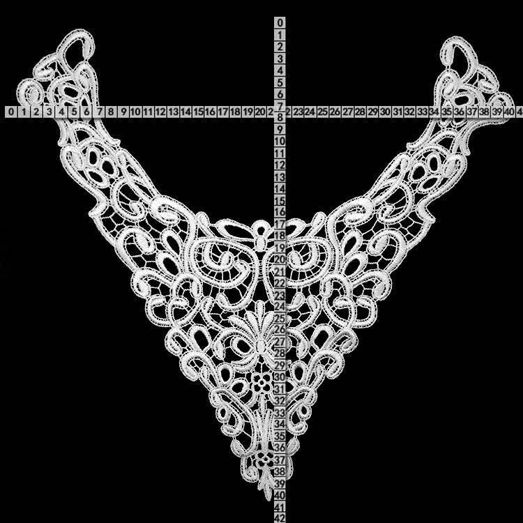 3D hermosa flor negra tela encaje cinta cuello bordado adornos apliques tela parches de costura vestido