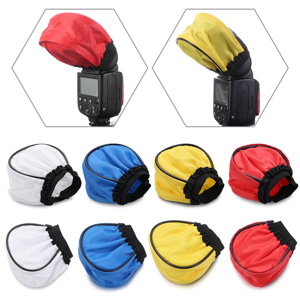 1PC Multicolor Flash Light Diffuser Reflector Bol Cap Soft Box Voor Canon/Nikon/Sony DSLR Camera Accessoires