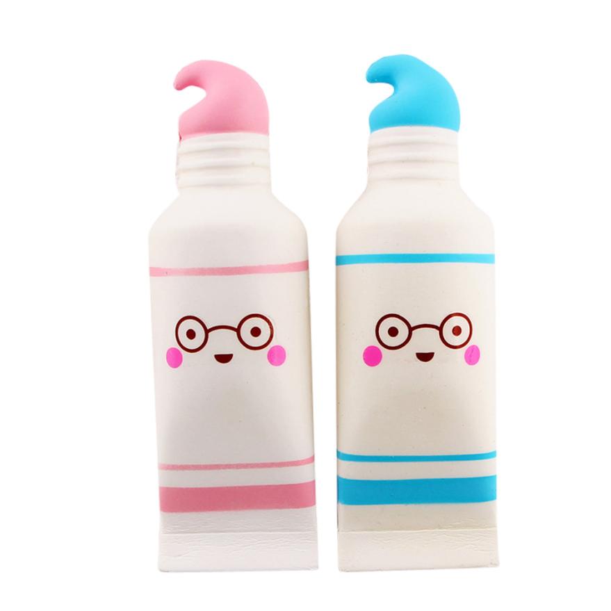 1/2 Uds Squish de pasta de dientes y diente perfumada lento aumento juguetes para apretar para aliviar el estrés para los niños Squish juguetes anti estrés: 2pcs A