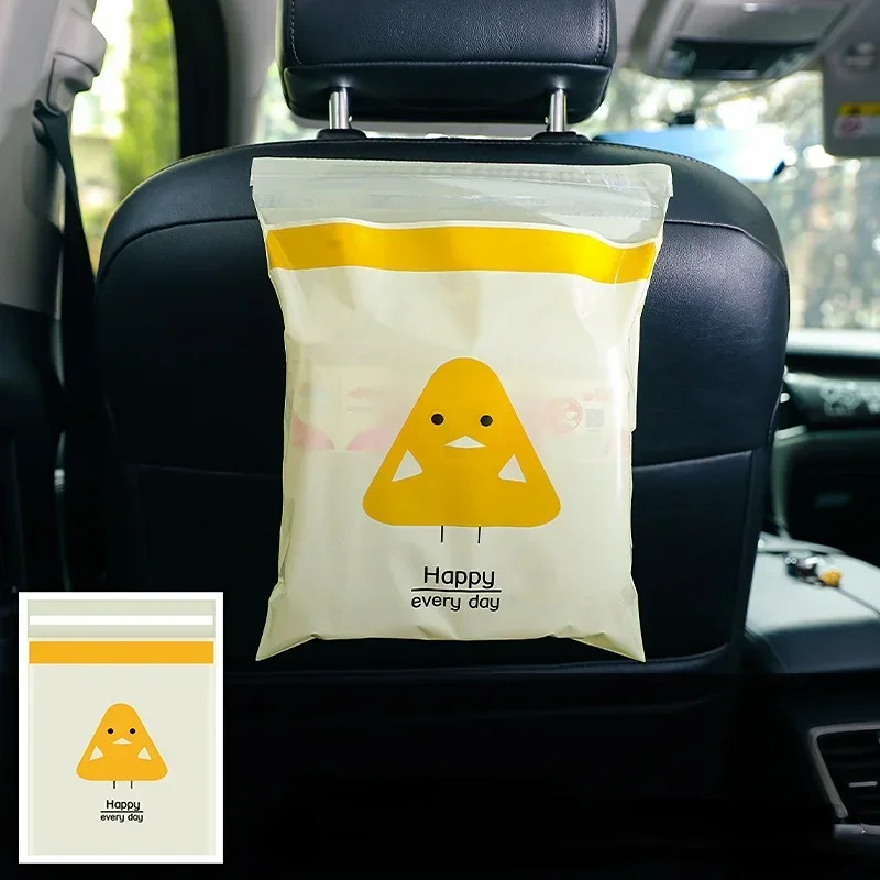 15/2 pièces sac poubelle de voiture jetable poubelle étanche voiture poubelle sac bâton à n'importe où à l'intérieur de vos sacs accessoires outils: 500mL-1L / YELLOW