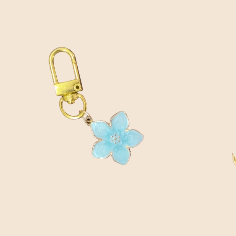 White Pear Blossom Keychain Cute Accessories Keychain Couple Matching Keyrings Pendant Items For Boutique