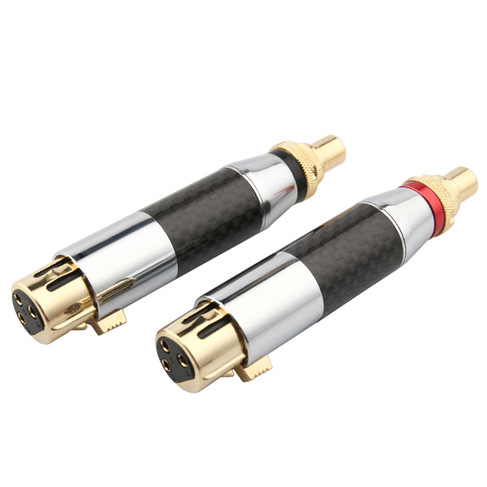 High End Audio Jack Rca Naar Xlr Female Connector Luidsprekers Hifi Microfoon Adapter Audio Versterker Sound Mixer Diy Rca Converters