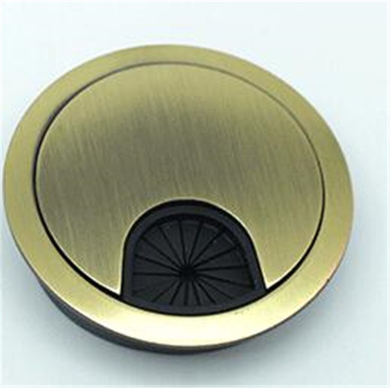 KK & FING-Cubierta de orificio para Cable de escritorio, Base de 50-80MM, ojal para mesa de escritorio de ordenador, puerto de Cable, cubierta de orificio para Cable, herrajes para muebles, 1 ud.: Beige / 60 mm