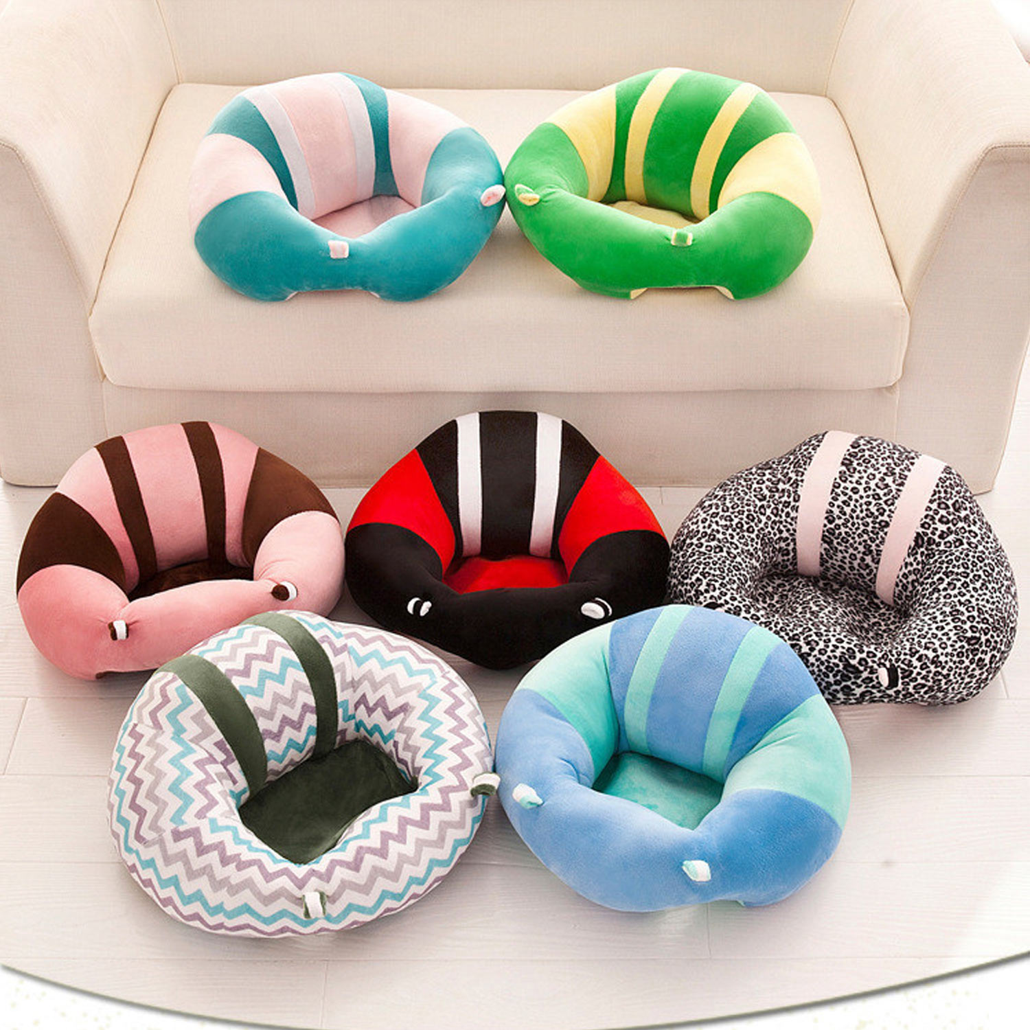 Baby Schönen Weichen Sitzen Lernen Stuhl Unterstützung Sitz Kissen Kissen Plüsch Sofa Protektoren Abdeckung ohne Füllstoff für Jungen Mädchen