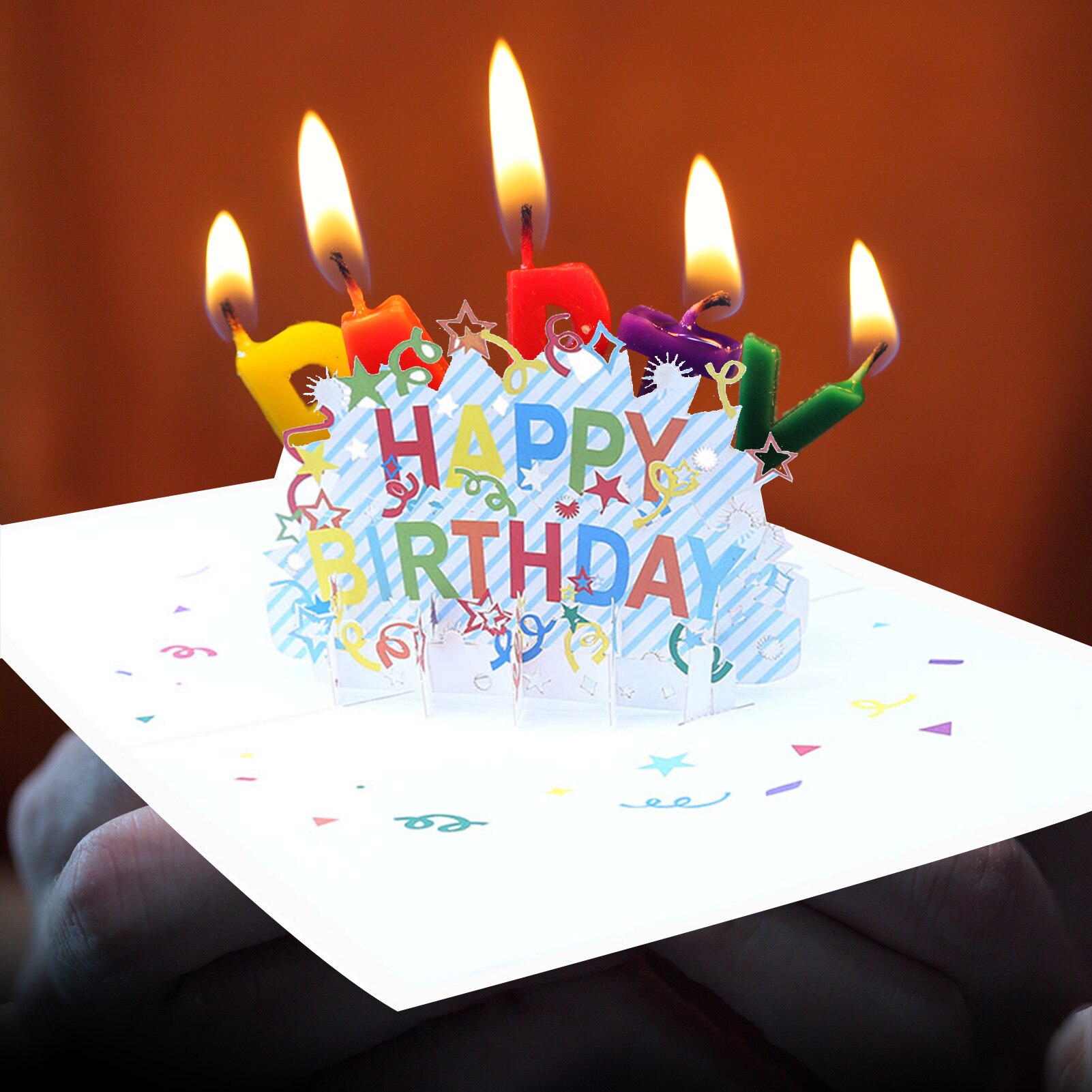 3D Pop-Up Cards HAPPY BIRTHDAY Greeting Cards Paper Sculpture DIY Handmade Greeting Invitation Card