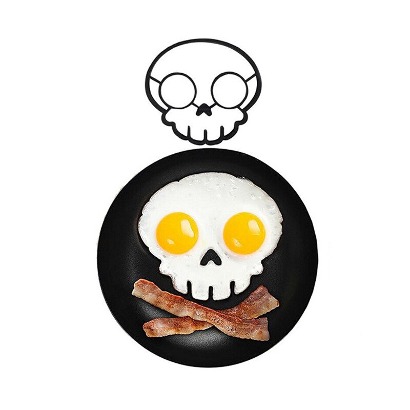 crâne Silicone Omelette oeuf chaudière dessin animé moule multifonction crêpe frit pâtisserie cuisine aide outil
