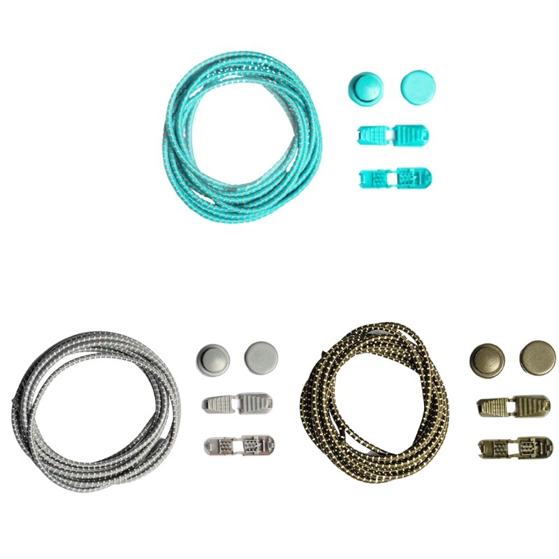 Keine Krawatte Schnürsenkel Erwachsene Elastische Schnürsenkel Schloss Band, 3 Paare Reflektierende Ersetzen Tieless Schnürsenkel für Turnschuhe: 04