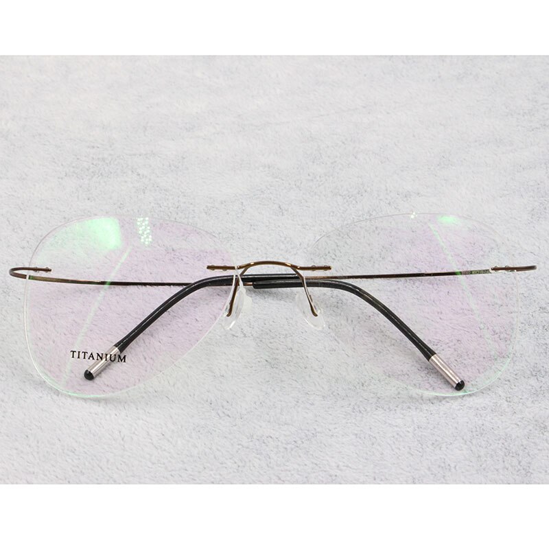 Bclear Titanium Randloze Brillen Optische Glazen Frame Mannen En Vrouwen Eyewear Lichtgewicht Flexibele Spektakel