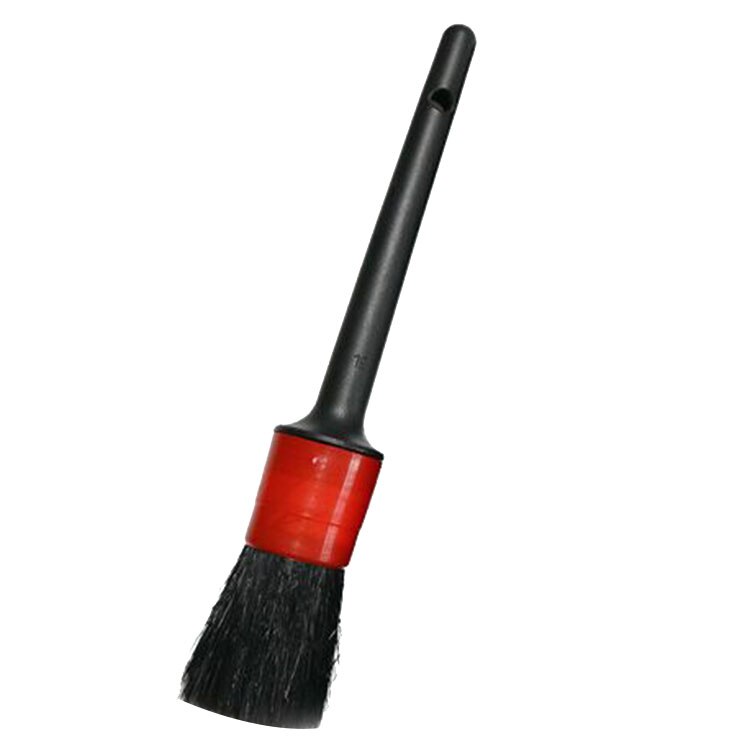 Novel-5Pcs/conjunto natural javali macio escova de limpeza do cabelo lavagem carro fenda assento pendurado detalhando escovas ferramentas limpas