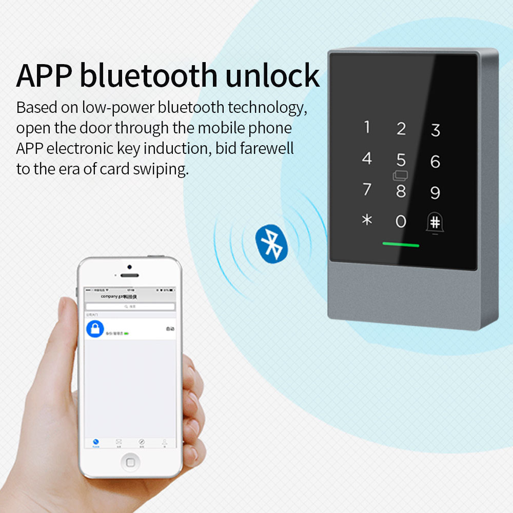 Ttlock K3/K3F Vingerafdruk Toegangscontrole Deur Systeem Opener Voor Intercom Nfc Bluetooth Elektrische Poort Keypad 13.56Mhz Rfid kaart