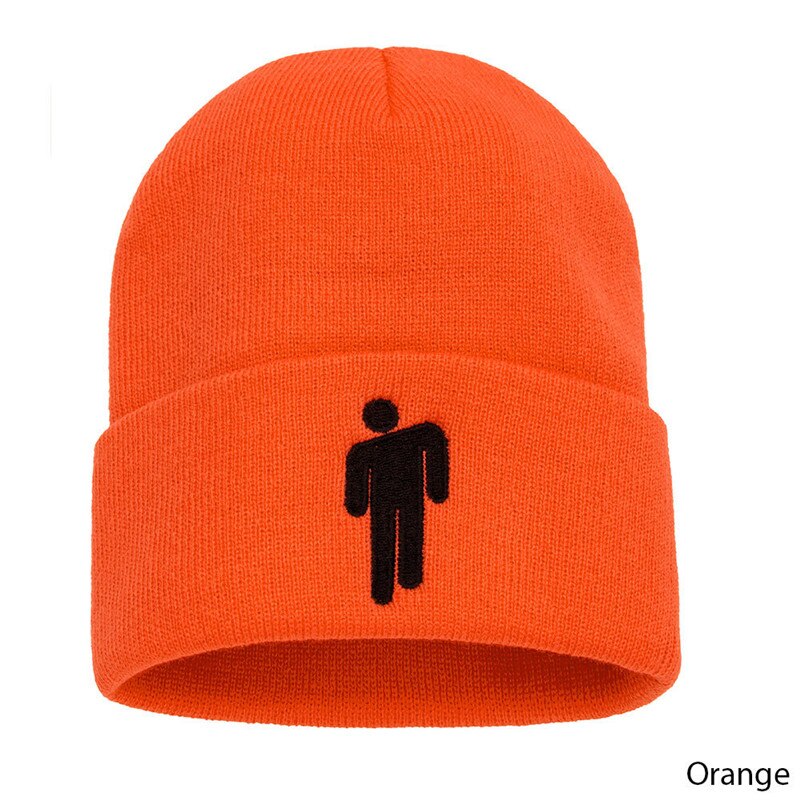 Mütze Deckel Gestrickte Hüte unisex Solide Hüfte-hüpfen Skullies 22 Farben draussen lässig Sport frauen Hütte Fan: Orange