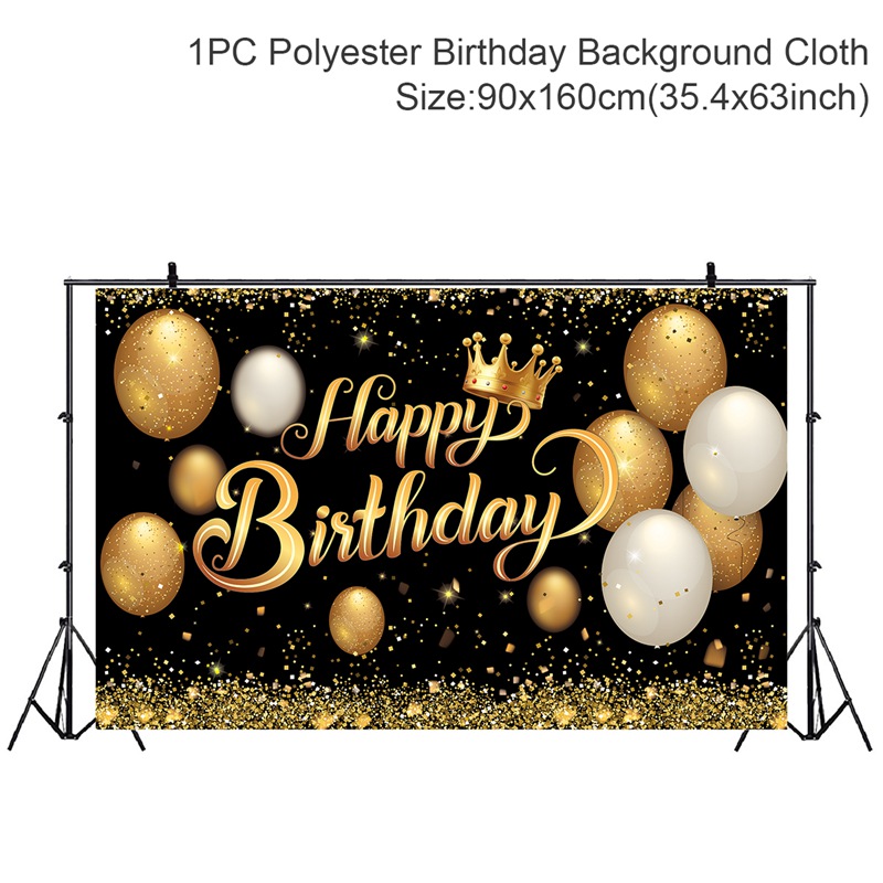 Decoración de de cumpleaños para hombre, camino de mesa, Pancarta, cortina de puerta, 60, 60 años: YELLOW