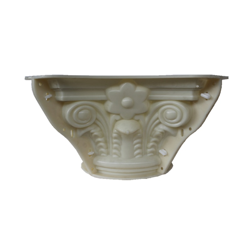 20cm /7.87in Wedding Column Tools ABS Plastic Durable Round Concrete Pedestal Column Mold with Beak, Leaves &Plain Embossing