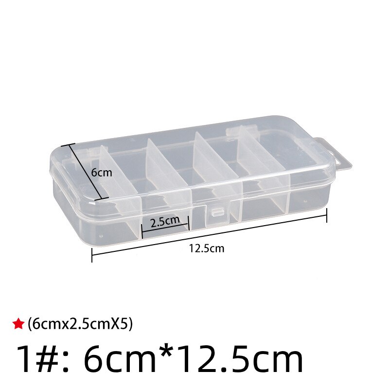 Storage Transparent Plastic Box Fishing Lure Fishing Artificial Spoon Baits Hook Lure Tackle Accessories Tool
