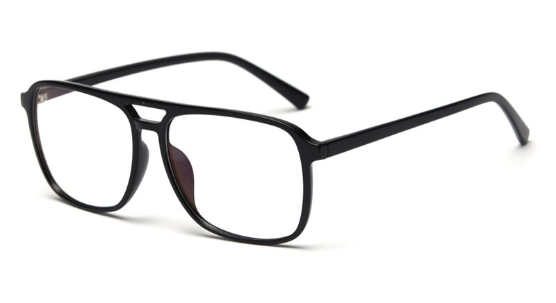 Peekaboo korean tr90 retro anti blue light glasses frame optical men ultralight myopia eyeglasses women's square: black with clear