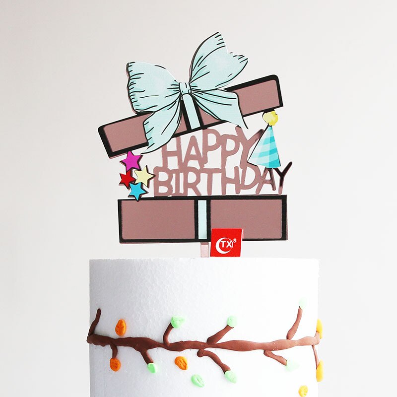 Happy Birthday Cake Topper Letter Acrylic Cake Topper For Kids Birthday Party Astronaut Spacecraft Cake Decorations Baby Shower: 4