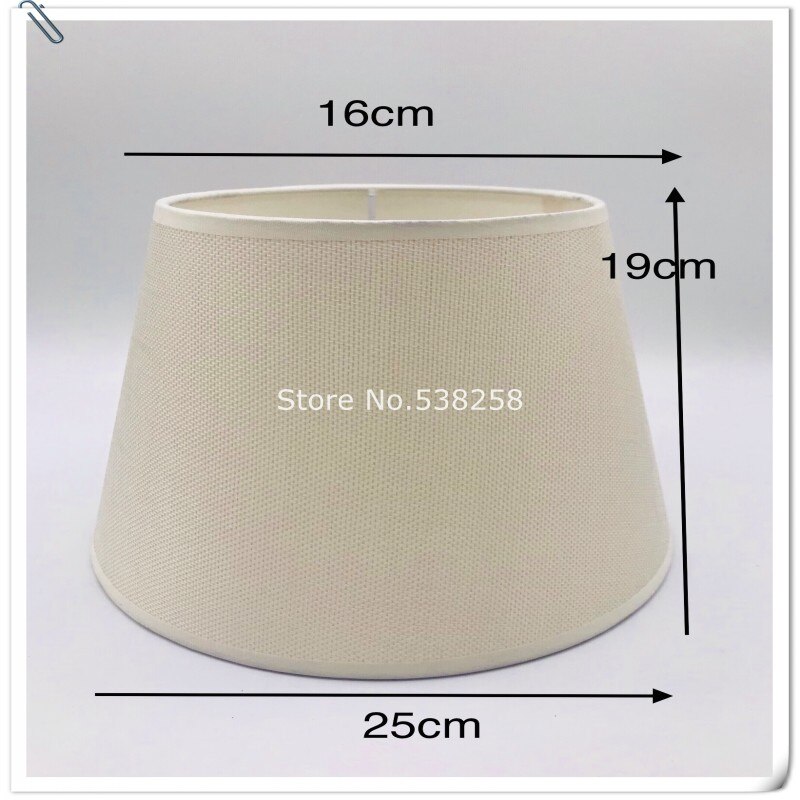 E27 Art Deco Lamp shades for table lamps pvc beige fabric lampshade round lamp shade modern style lamp cover for desk lamp: beige-1