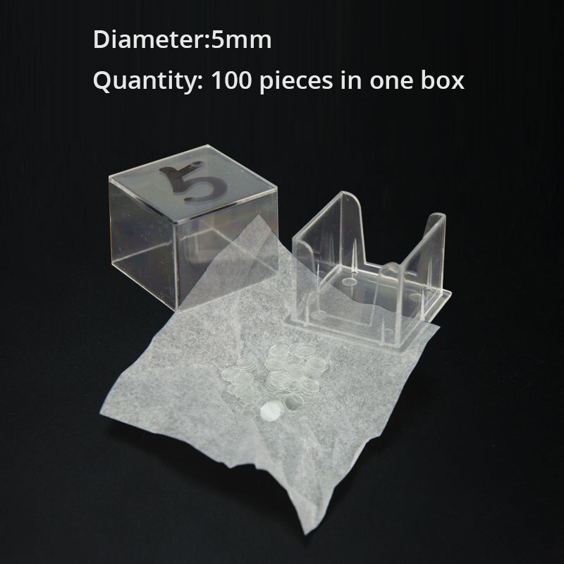 3 4 5 6 8mm Round Microscope Glass Slide Cover Slips Blank Slides Coverslip Thickness 0.13 - 0.17mm 1 Box 100pcs: 5mm