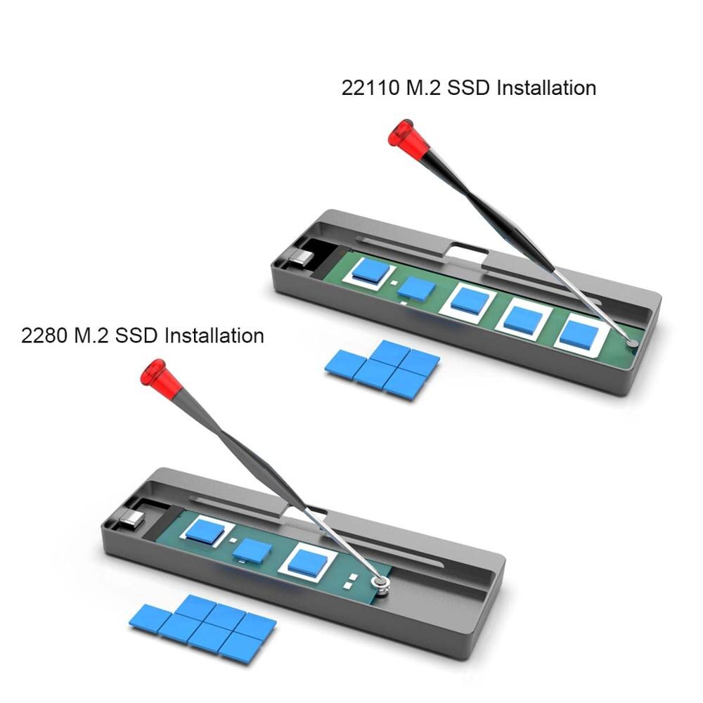 GLOTRENDS 22110 M.2 NVMe USB Enclosure