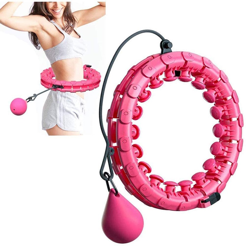 Smart Sport Hoops Afneembare Verstelbare Auto-Spinning Cirkel Dunne Taille Buik Oefening Gym Fitness Apparatuur Thuis Training