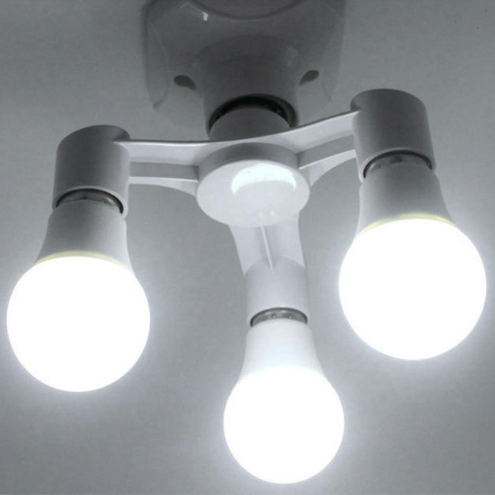 3 In 1/4 In 1/5 In 1 E27 Om E27 Base Socket Splitter Led Light Bulb Lamp Adapter Houders Smart verlichting Accessoires