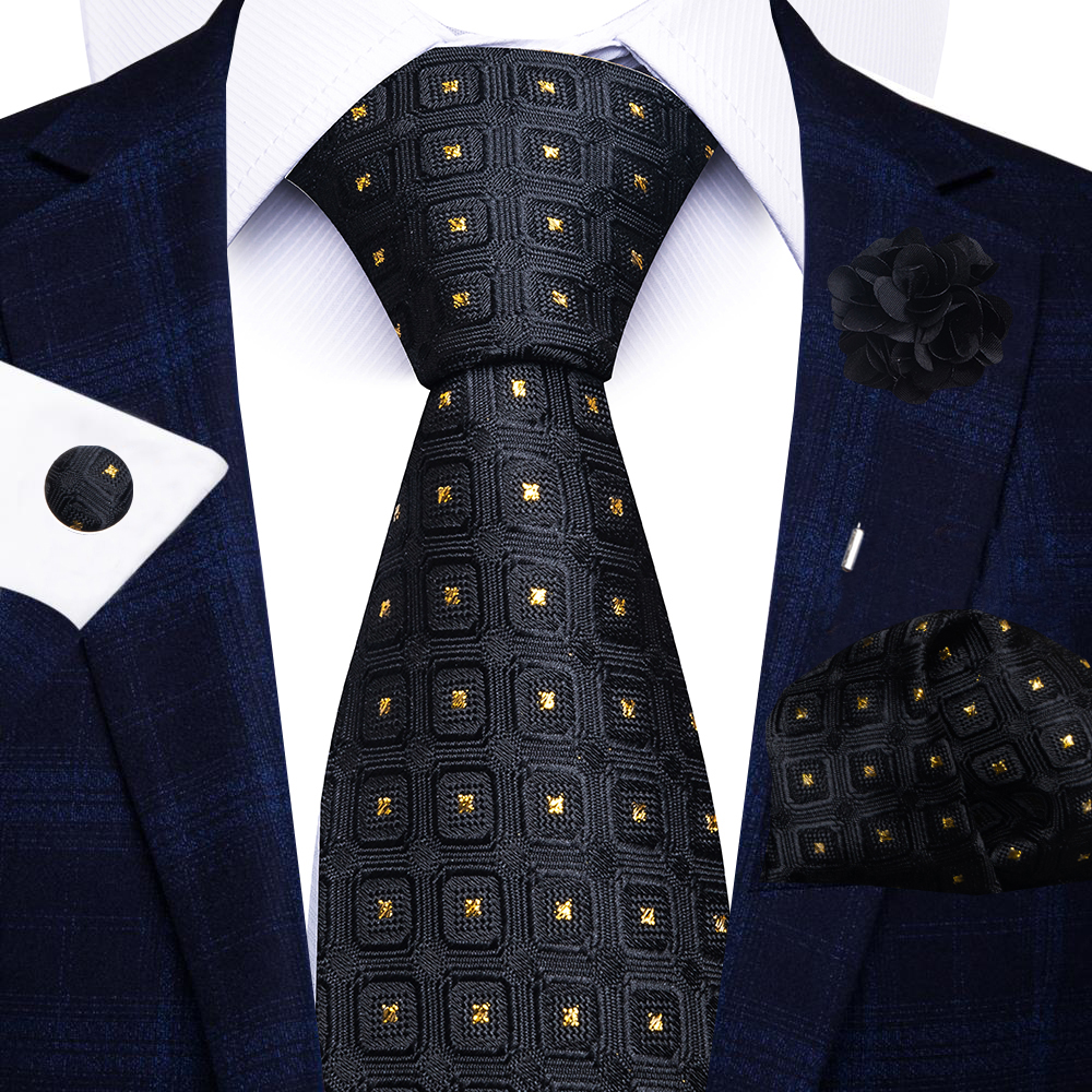 de vacaciones 8 cm corbata pañuelo gemelos Pin Set para hombres corbata raya traje rojo accesorios boda Gravatas: Azul cielo