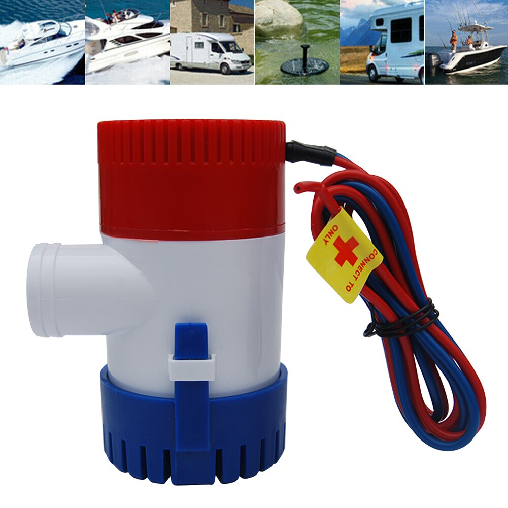 12v 1100 gph båt lensepumpe elektrisk marine nedsenkbar vanntankpumpe med flottørbryter for båt