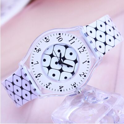 Eenvoudig patroon jongens meisjes sporthorloge waterdicht siliconen studentenhorloge waterbestendig kinderen quartz horloge klok: 5