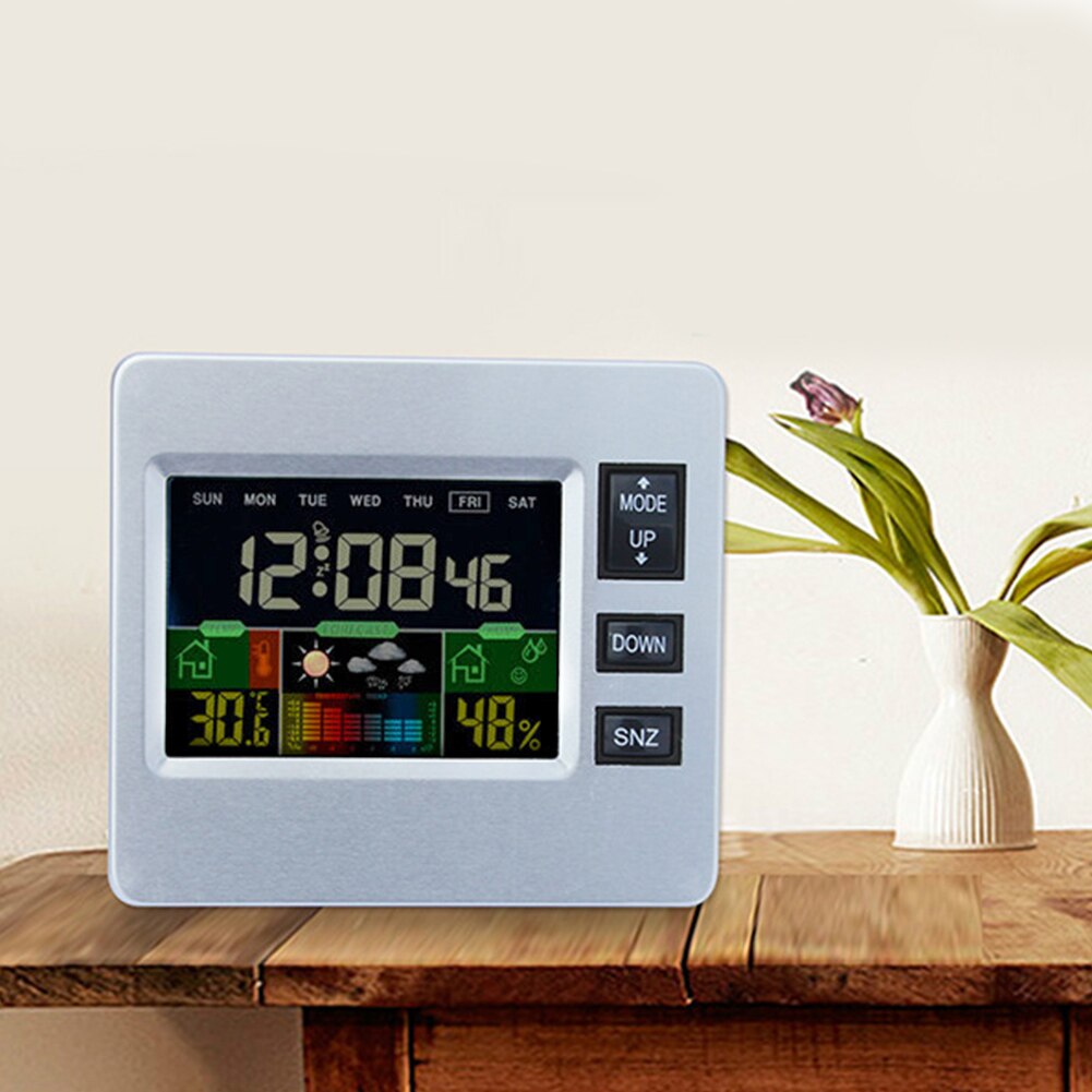 Voice Control Multifunction Bedside Electronic Colored Screen Child Luminous Office Home Student Smart Clock