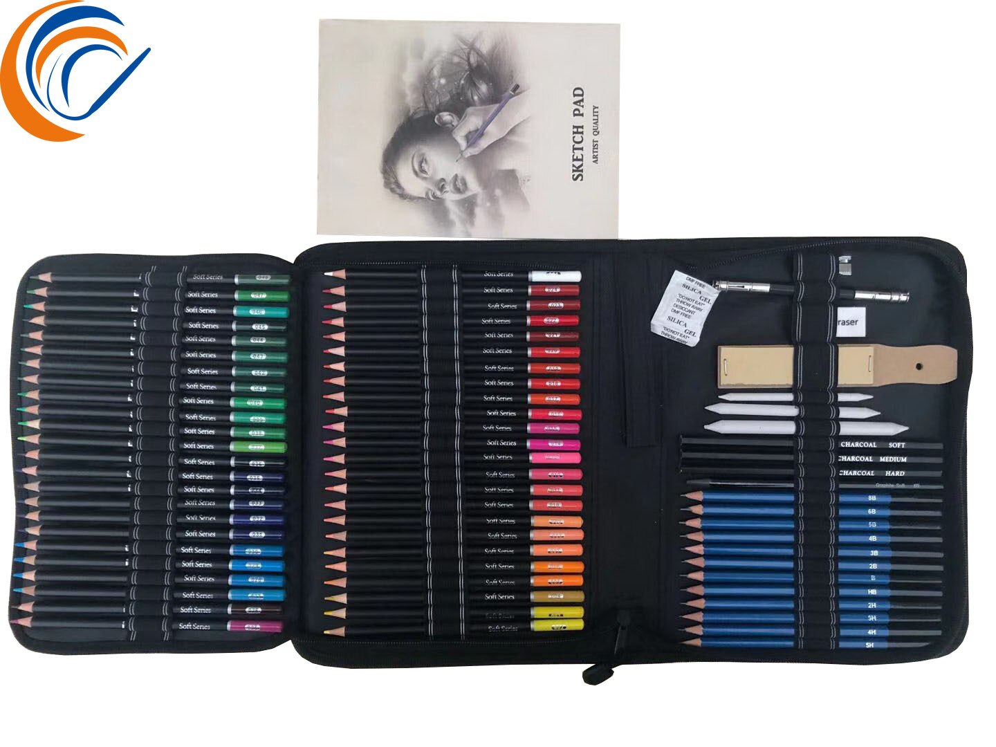 Sketch Drawing Color Pencil 96 Pcs Per Set Including 88 Pencils with Carbon Rubber Art Brush Set Art Drawing Painting Sets