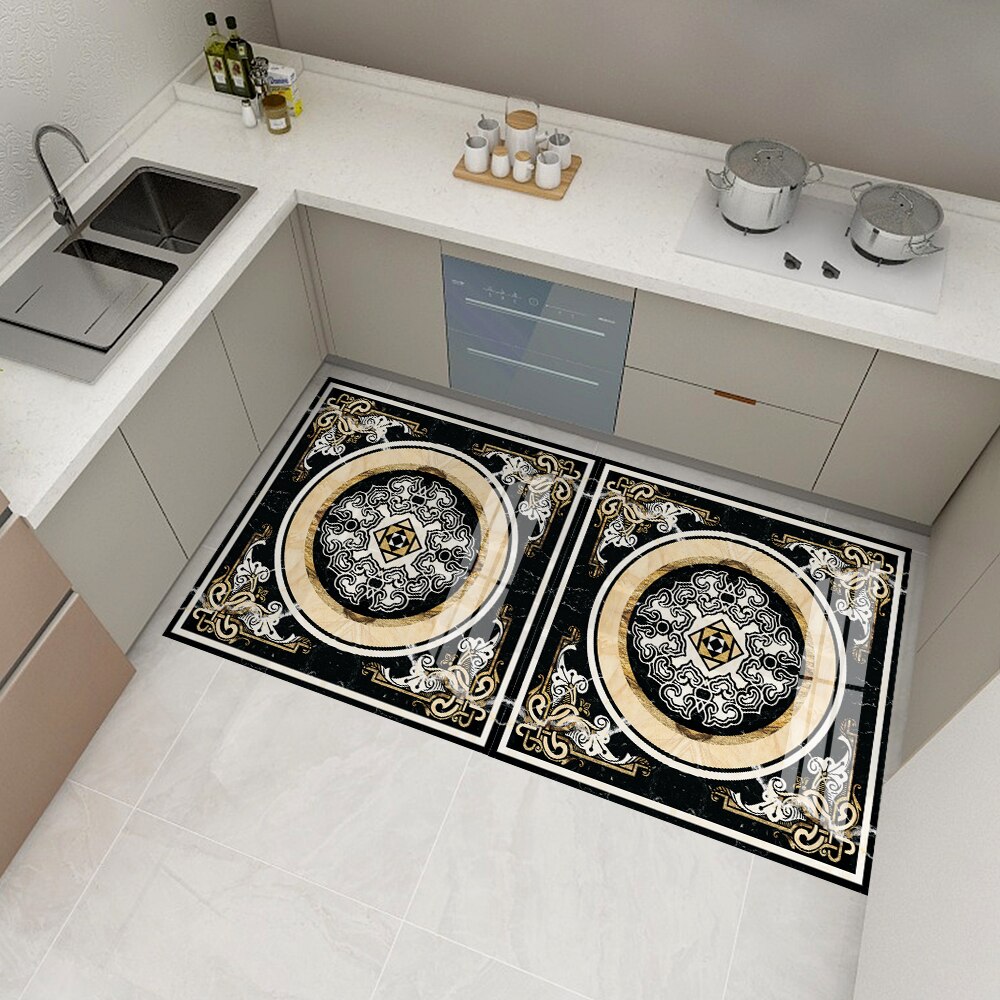 Parquet stickers European style PVC tile stickers Corridor porch tile renovation stickers floor extra large stickers