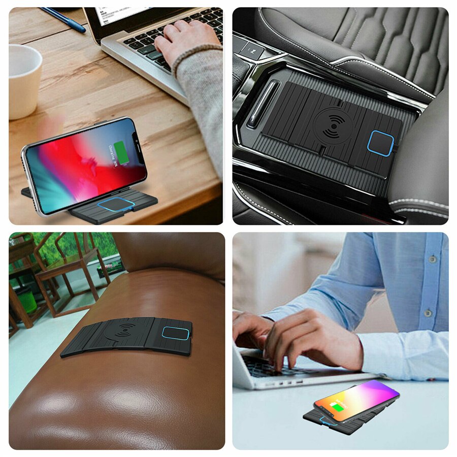 Universal QI Wireless Car Phone fast Charger Charging Pad Mat for iPhone for Samsung