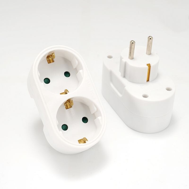 EU Standard Conversion Socket ON/OFF Switch 16A 250V France German Style Plug 1 to 2/1 to 3 Way Wireless Extended Socket CE