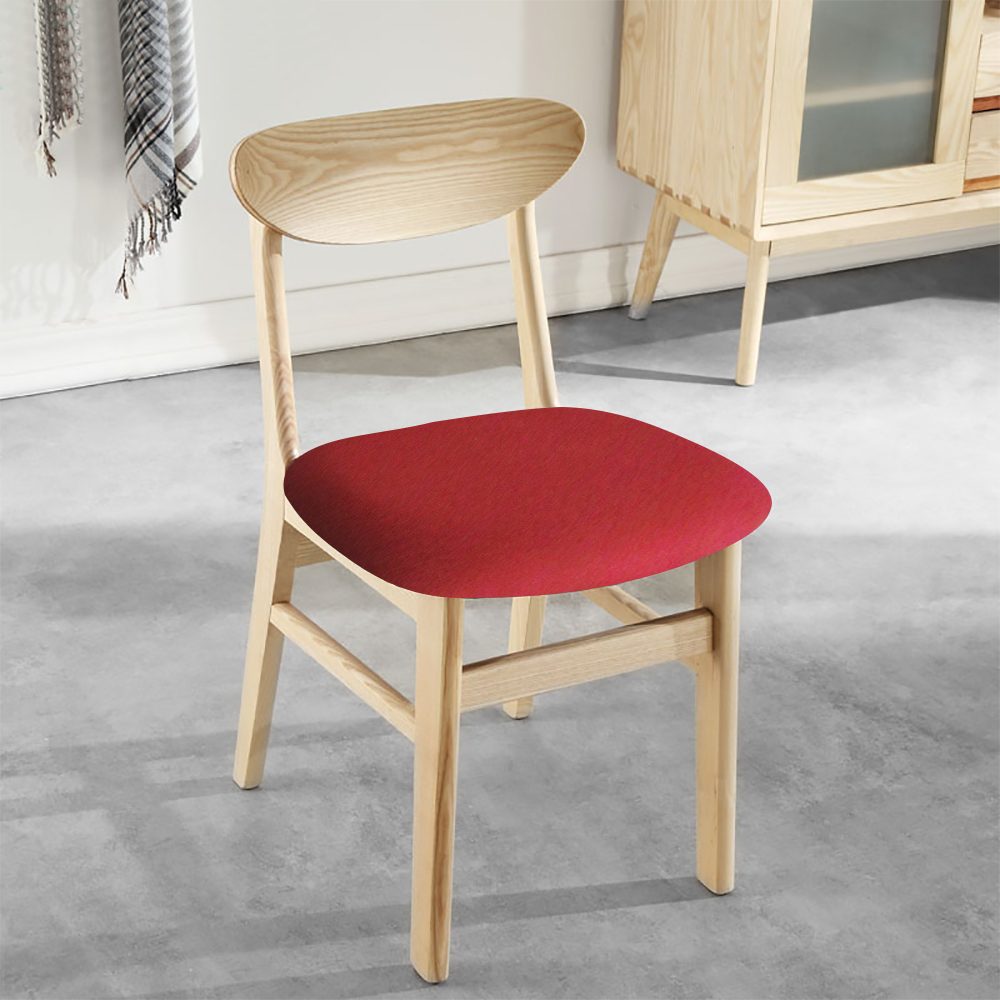 1 stk stol setebeskytter trekk trykt kjøkken tøye ut trekk til spisestue stol avtagbart elastisk sete trekk stue slipcover: Burgunder