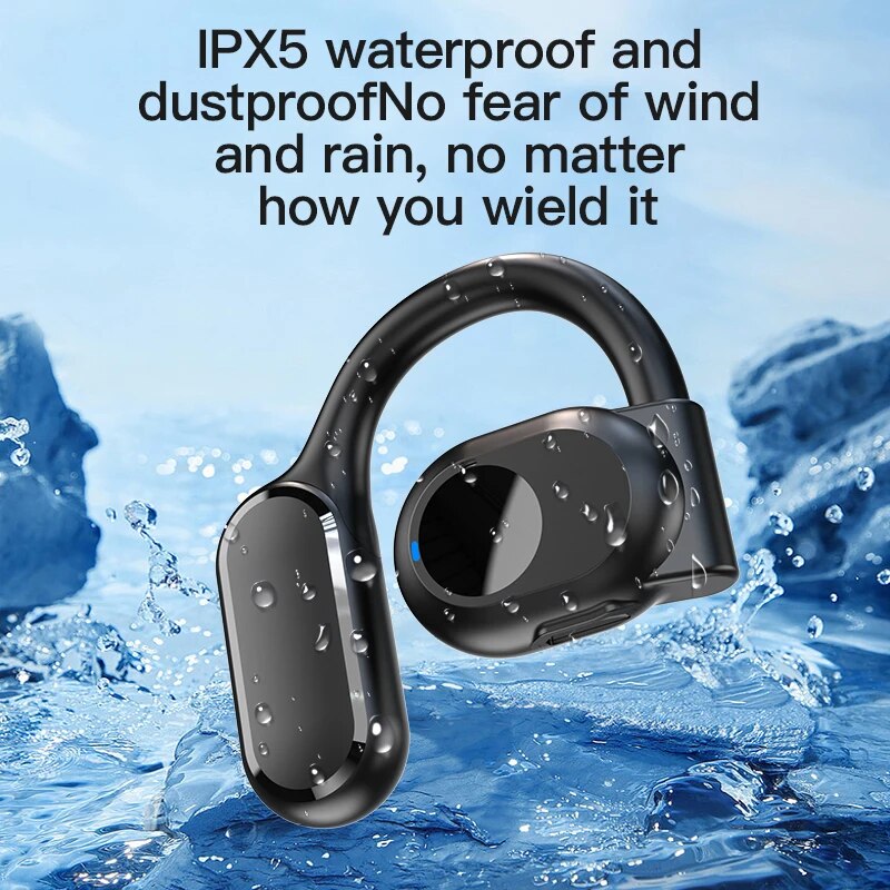 Drahtlose Sport Bluetooth 5,3 Kopfhörer Highend TWS Einzelnen Ohr Haken Luft Leitung Auto Anruf Lärm abbrechen Dünne Schlaf Kopfhörer
