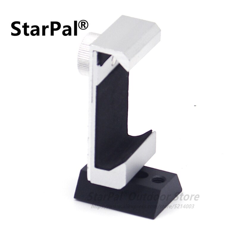 Metal phone holder for telescope: with screw hole