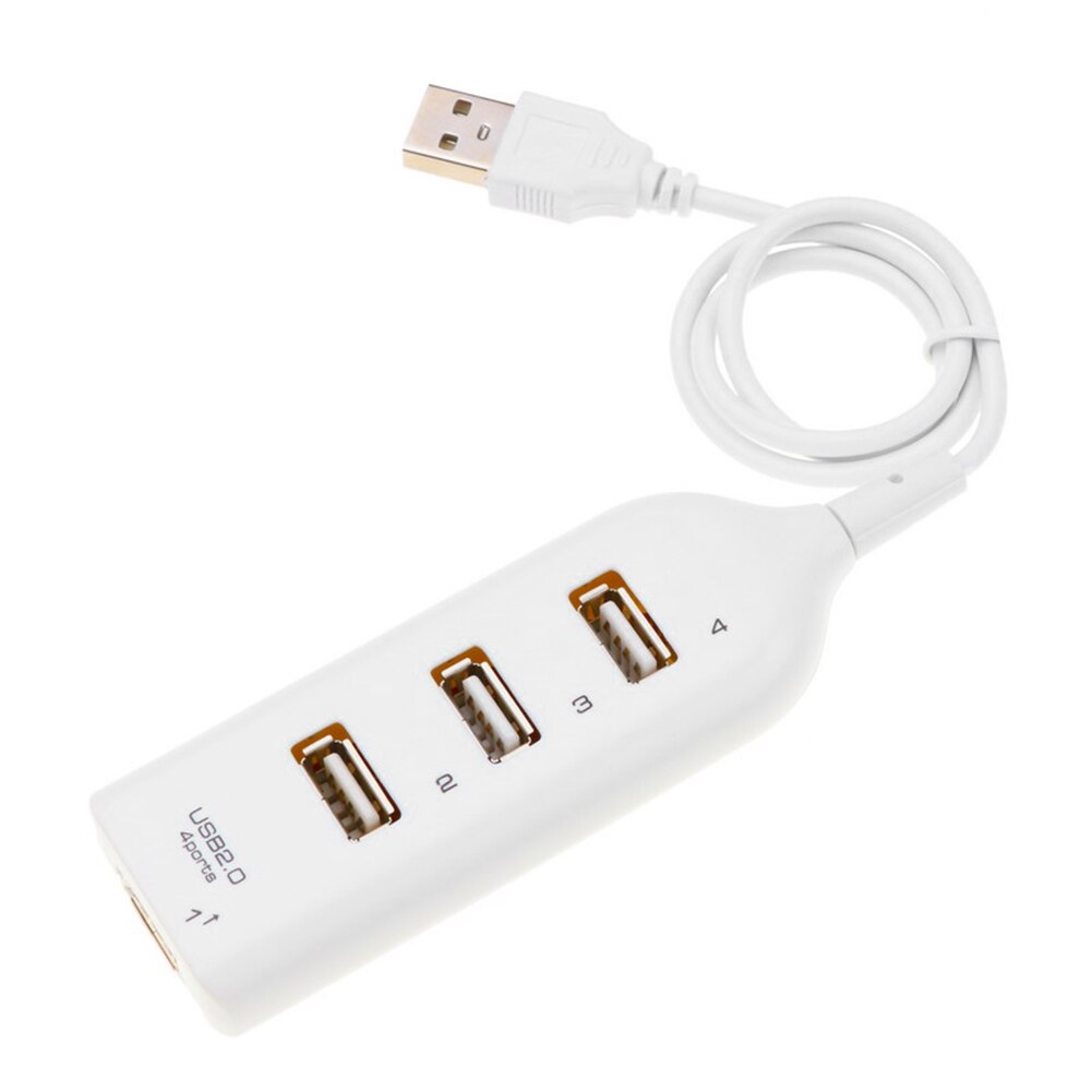 Usb Hub 5Mbps High Speed Multi Usb 2.0 Splitter Duurzaam Praktische Multi-Functionele Klassieke 4 In 1 Power expander Adapter