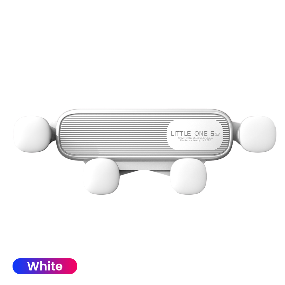 YYLM Gravity Car Phone Holder Stand Smartphone GPS Mount Supports For iPhone 13 12 Xiaomi Samsung Huawei Cell Car Holder: WHITE