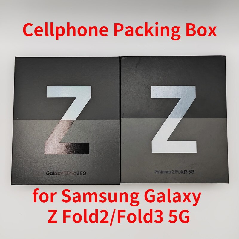 Retail Packing Box for Samsung Galaxy Z Fold2 5G Z Fold3 5G Total Empty Box for Samsung Z Fold 2 3 5G Phones