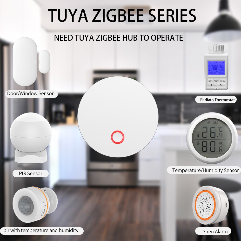 Termostato termostático inteligente para el hogar controlador de temperatura termostático para radiador, compatible con Alexa y Google Home, Tuya, Zigbee