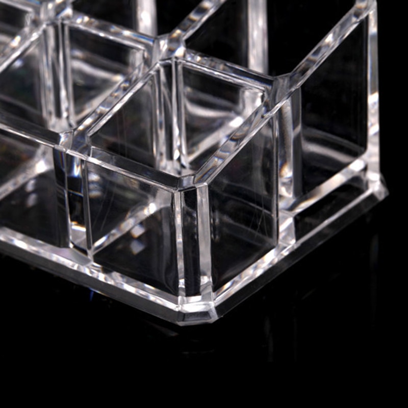 12/9 Grid Acryl Transparante Make-Up Organizer Opbergdoos Boor Polish Lippenstift Make Up Organizer Cosmetische Sieraden Doos Houder