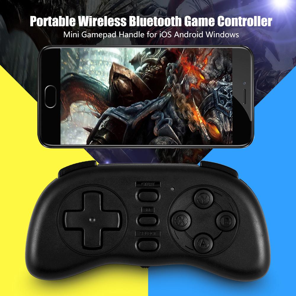 Portable Wireless Bluetooth Game Controller Mini Gamepad Handle for iOS /Android/ Windows