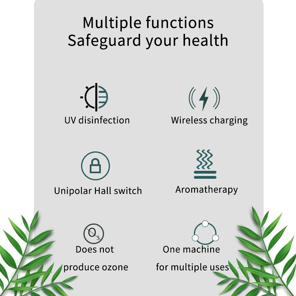 Uv Desinfectie Doos, Draadloos Opladen Uv Desinfectie Doos, Multifunctionele Automatische Desinfectie Doos Tandenborstel, Gezichtsmasker