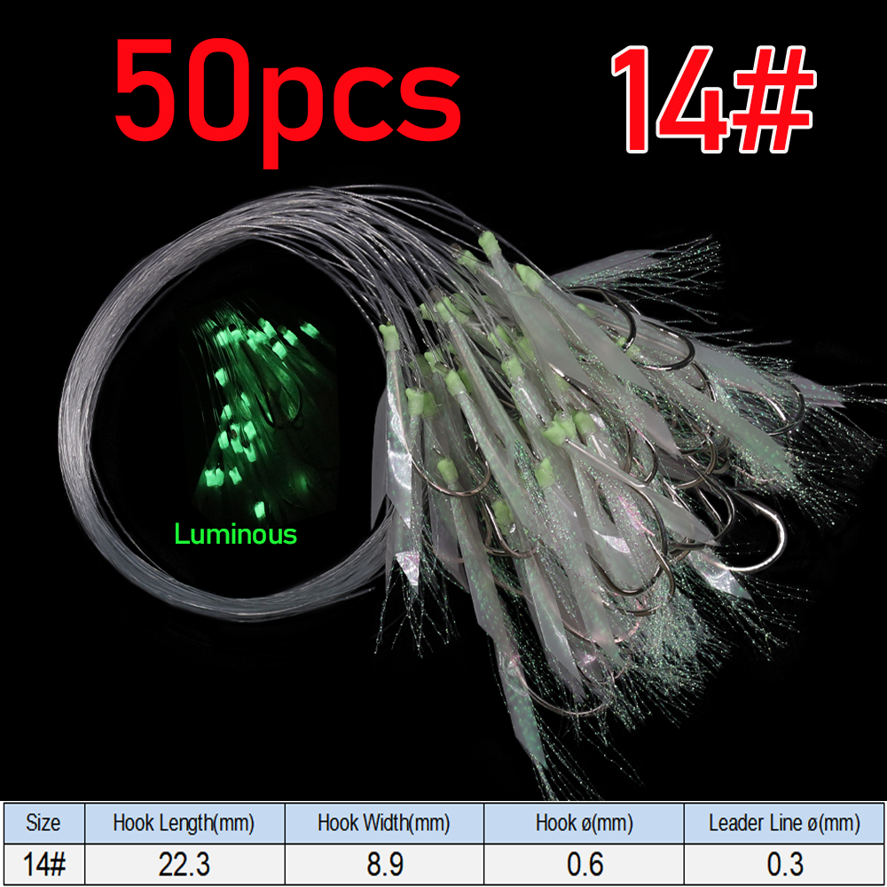 Lionriver Sabiki-señuelo de pesca suave, cebo Flash, piel de pescado, oropel de cristal, anzuelos de cuerda luminosos con púas, pesca en agua salada: Morado